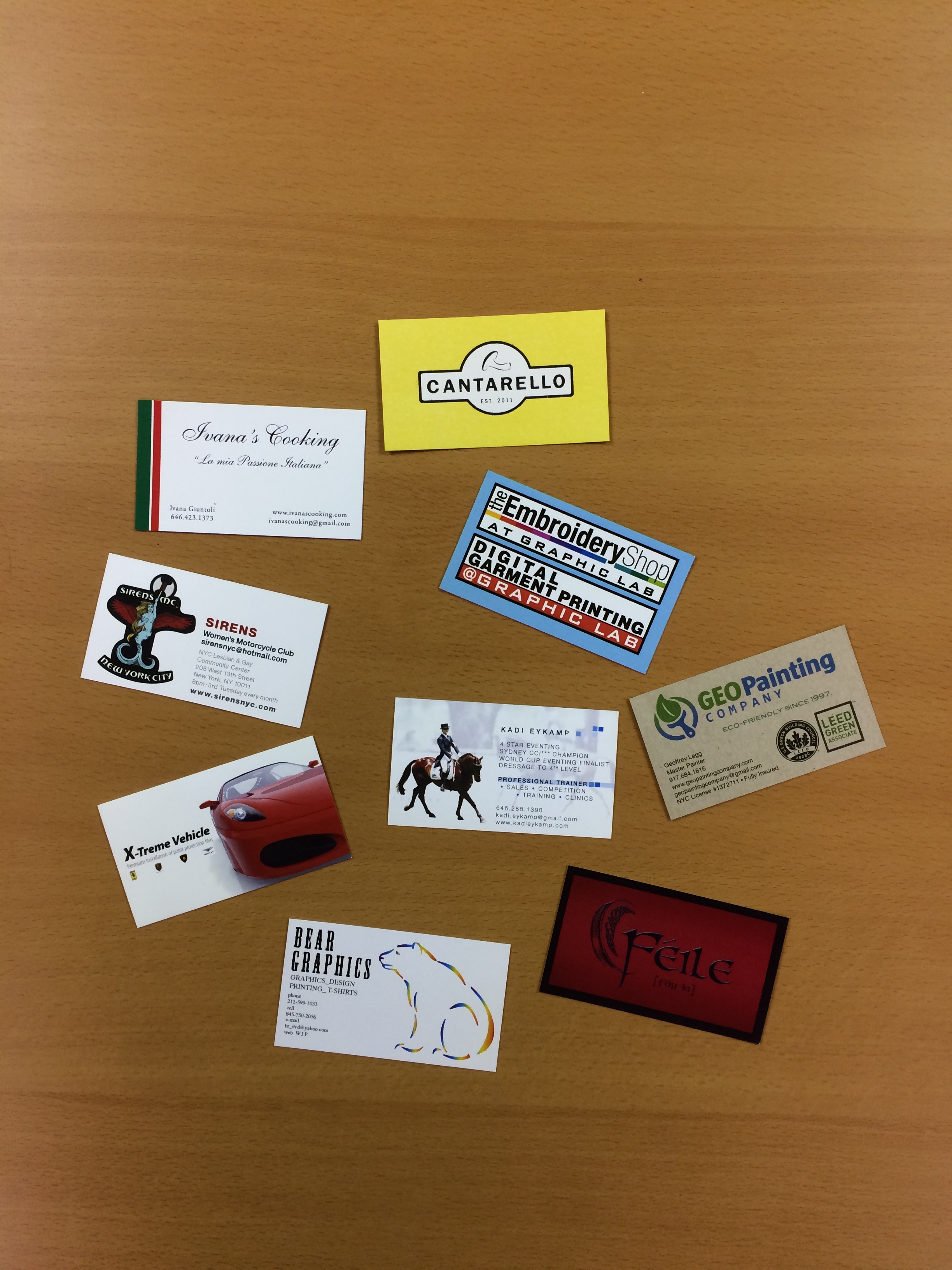 Rush service business cards in NYC