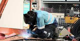 Man welding
