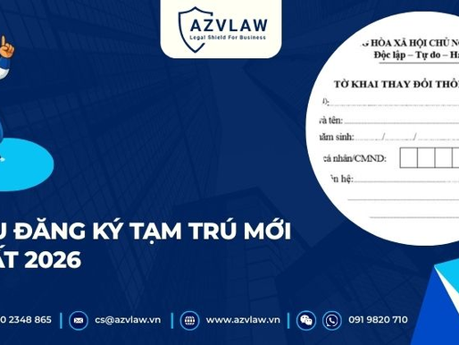 Mẫu đăng ký tạm trú mới nhất 2026