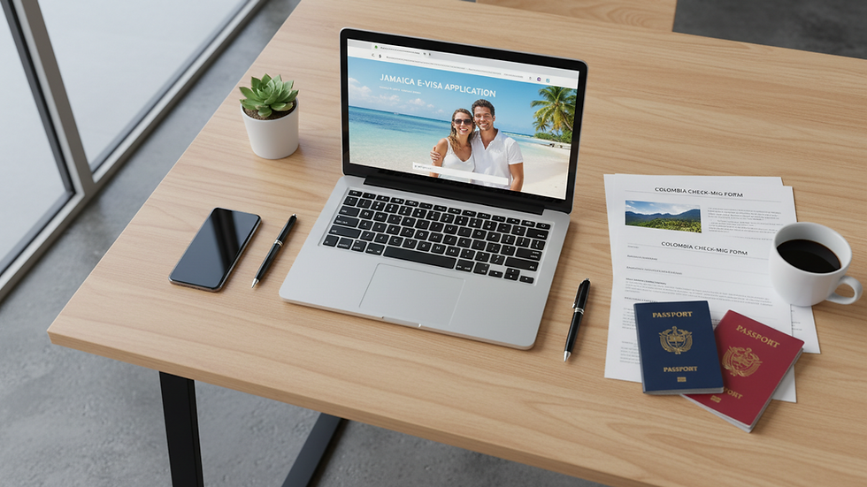 Vue en plongée d’un bureau moderne avec documents et ordinateur portable