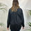 Miniatura: Camicia oversize in cotone nero - My Real Identity