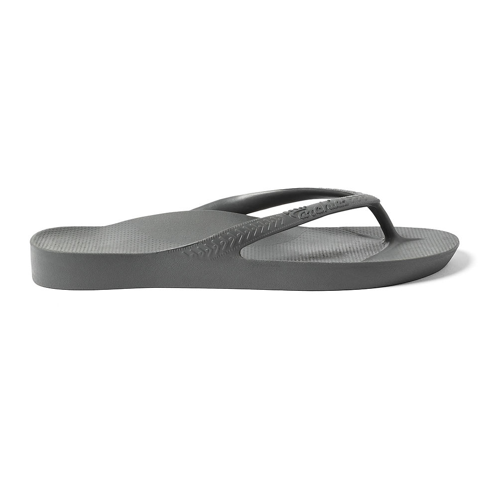 Thumbnail: Arch Support Thongs -Charcoal