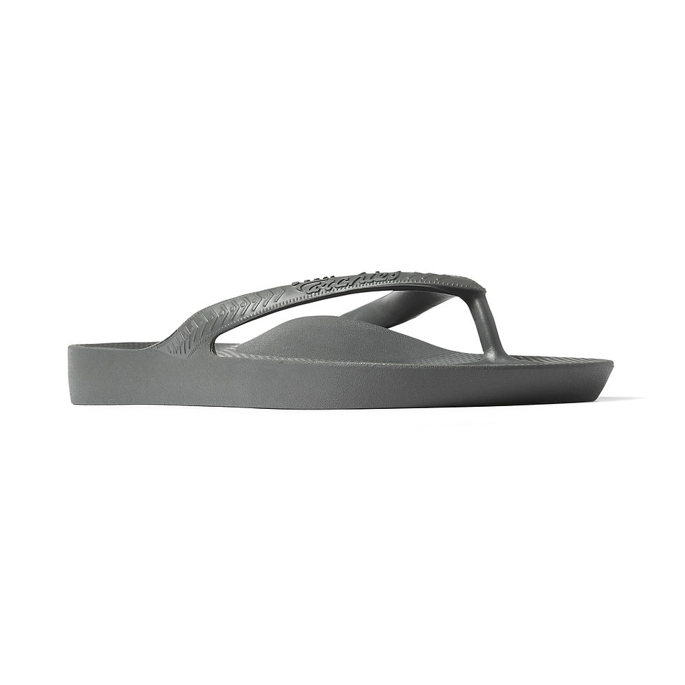 Thumbnail: Arch Support Thongs -Charcoal