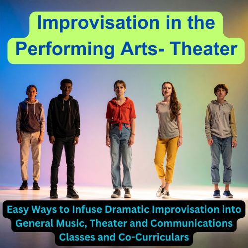 Improvisation in the Performing Arts - Theater logo graphic