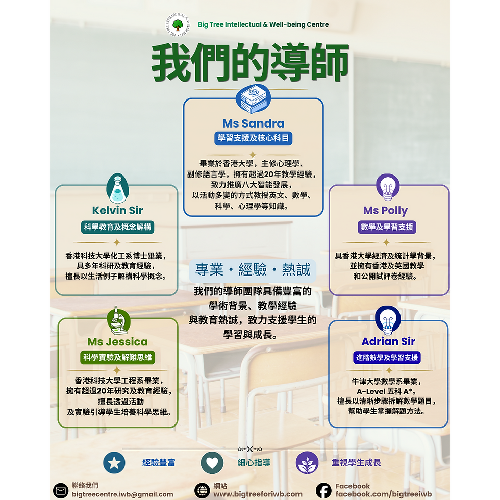Thumbnail: 數學課程｜Big Tree 2026 暑期課程
