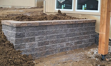 New Construction Retaining Wall