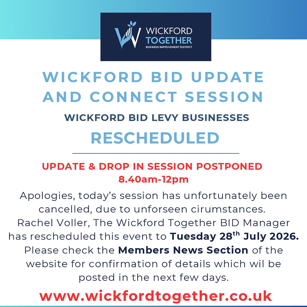 New Date: BID Businesses Update Event