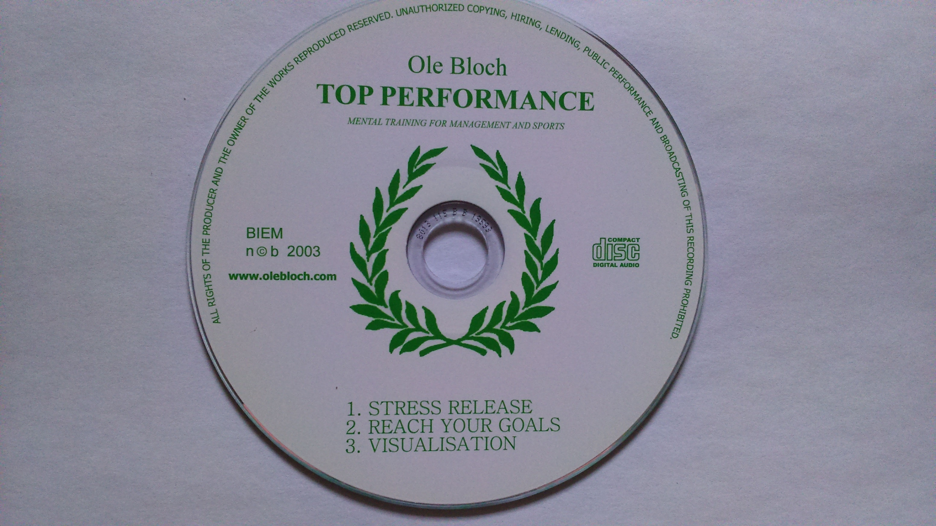 Top Performance CD by Ole Bloch