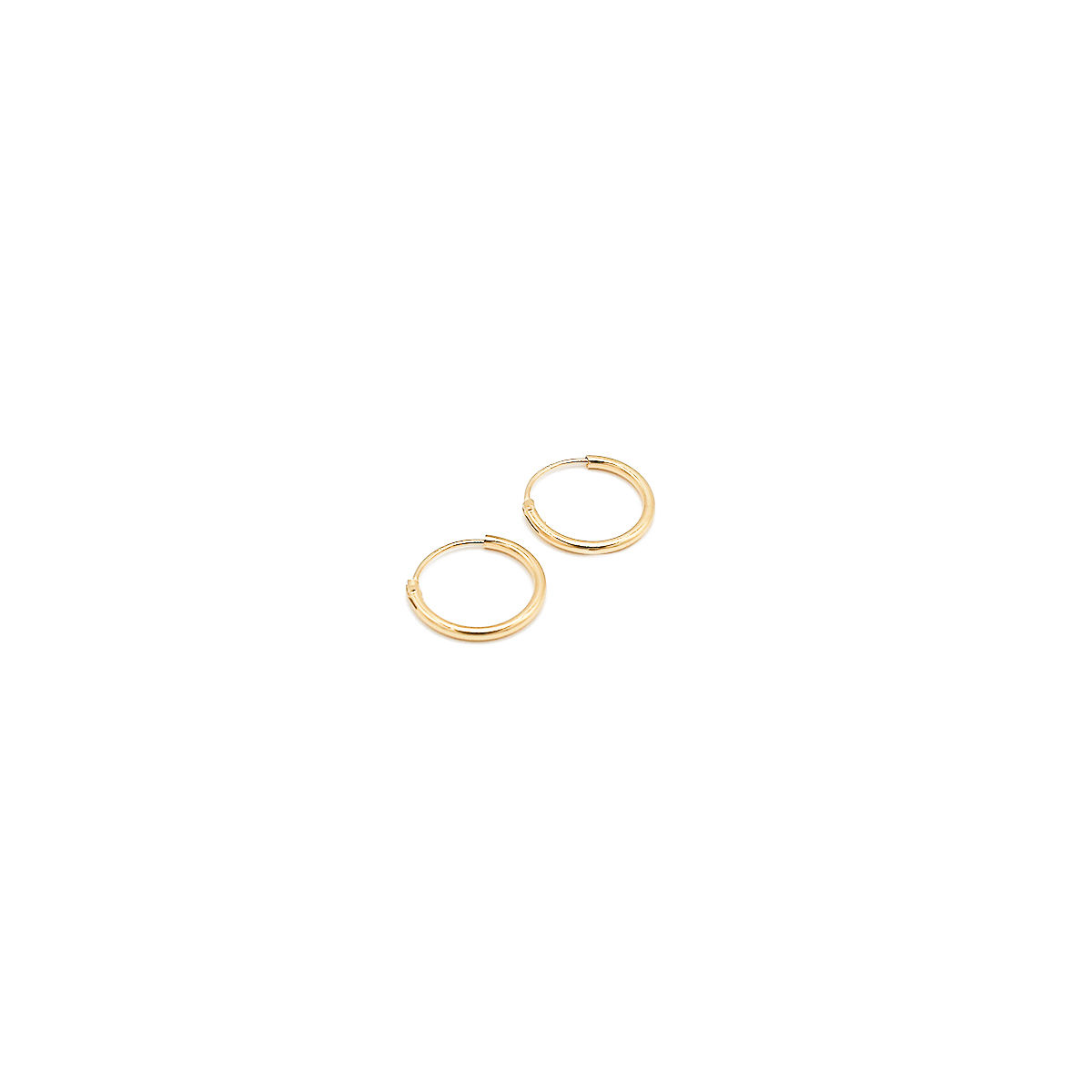 Gold Plated Sterling Silver Hoop earrings
