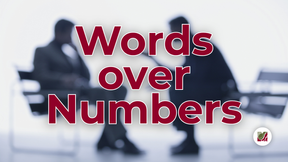 Words Over Numbers