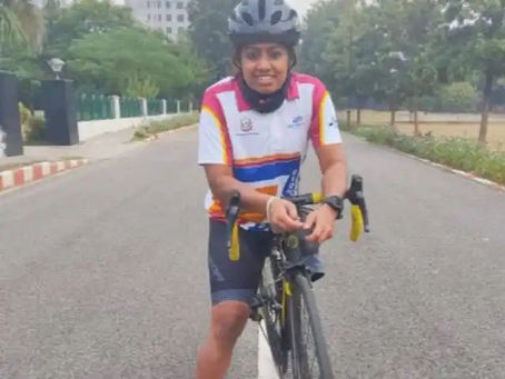 एक पैर से तय किया 2800 KM का सफर, 42 दिन में साइकिल से की जम्मू-कश्मीर से कन्याकुमारी तक की यात्रा
