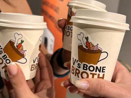 Vs Bone broth to-go cups cheers