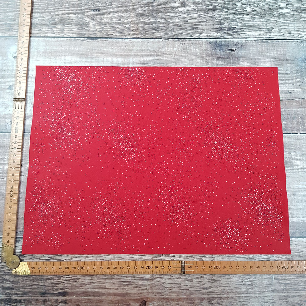 Thumbnail: White : Sprinkled Glitter Felt