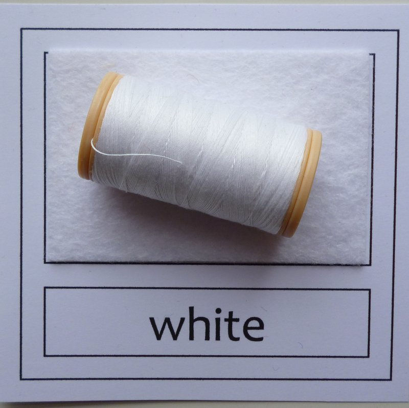 Sewing Thread :: White | paper-and-string