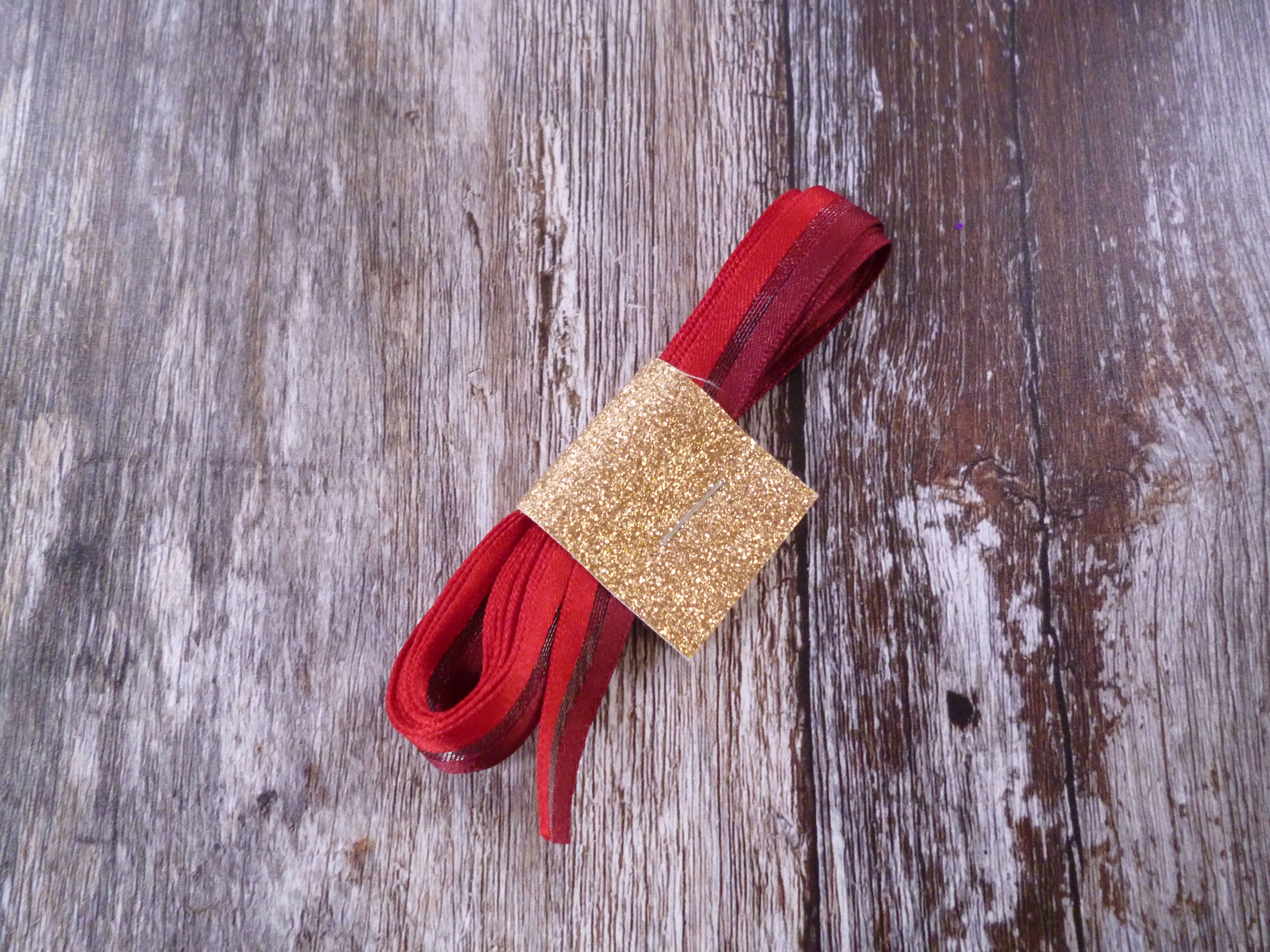 10mm stripe red - remnants - 3m bundle