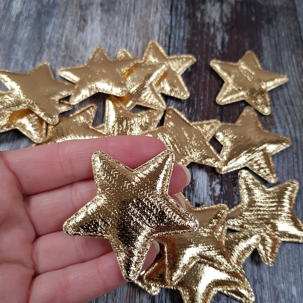 Thumbnail: Padded Star :: Double sided gold vinyl :: 50mm