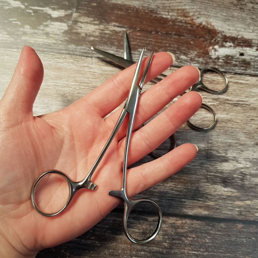 Thumbnail: Hemostats / mini forceps for stuffing
