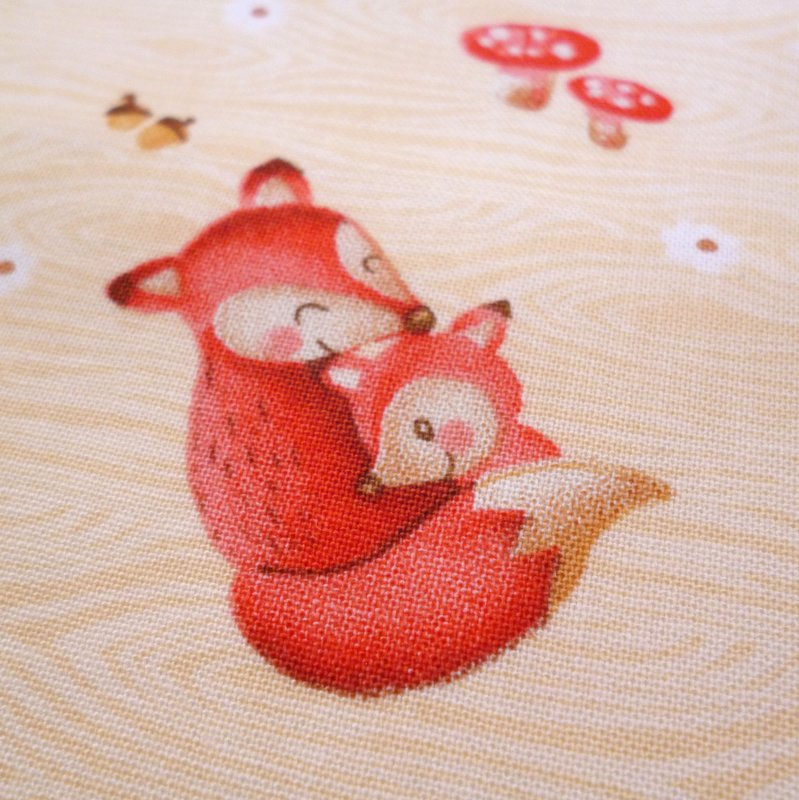 Thumbnail: Fabric Felt :: Hugs & Love :: Animal Hugs on Natural