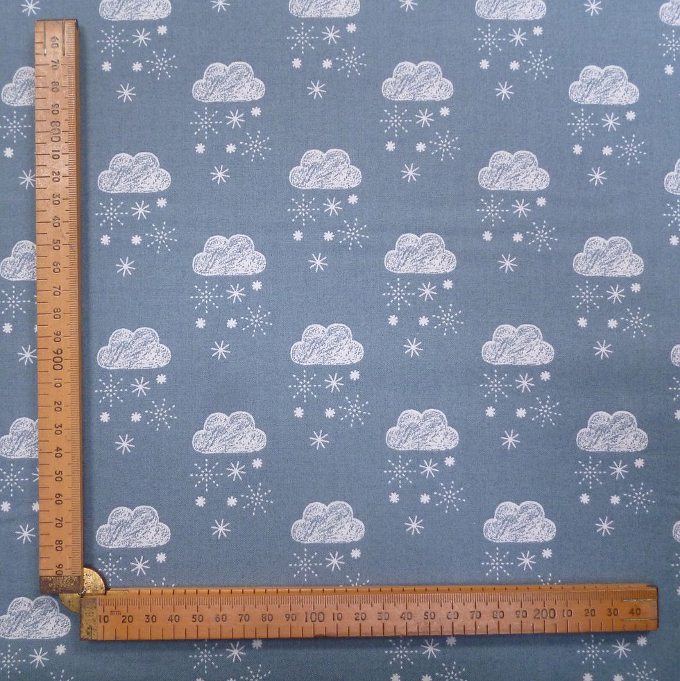 Thumbnail: Fabric :: Laska :: Snow Clouds