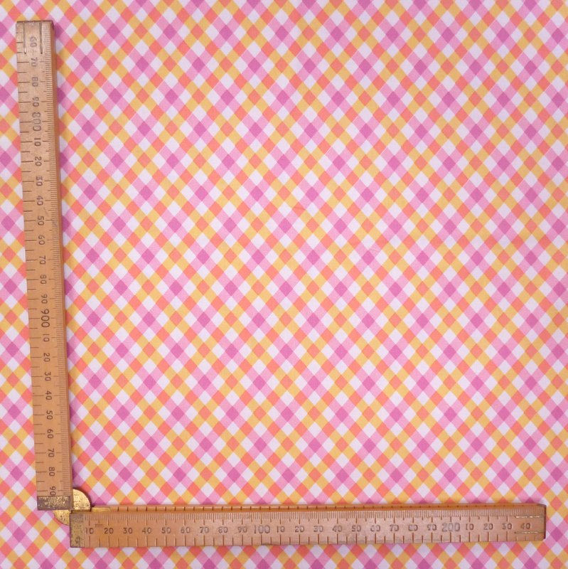 Thumbnail: Last Few Fabric Felt :: Perfect Party Yellow Gingham on White