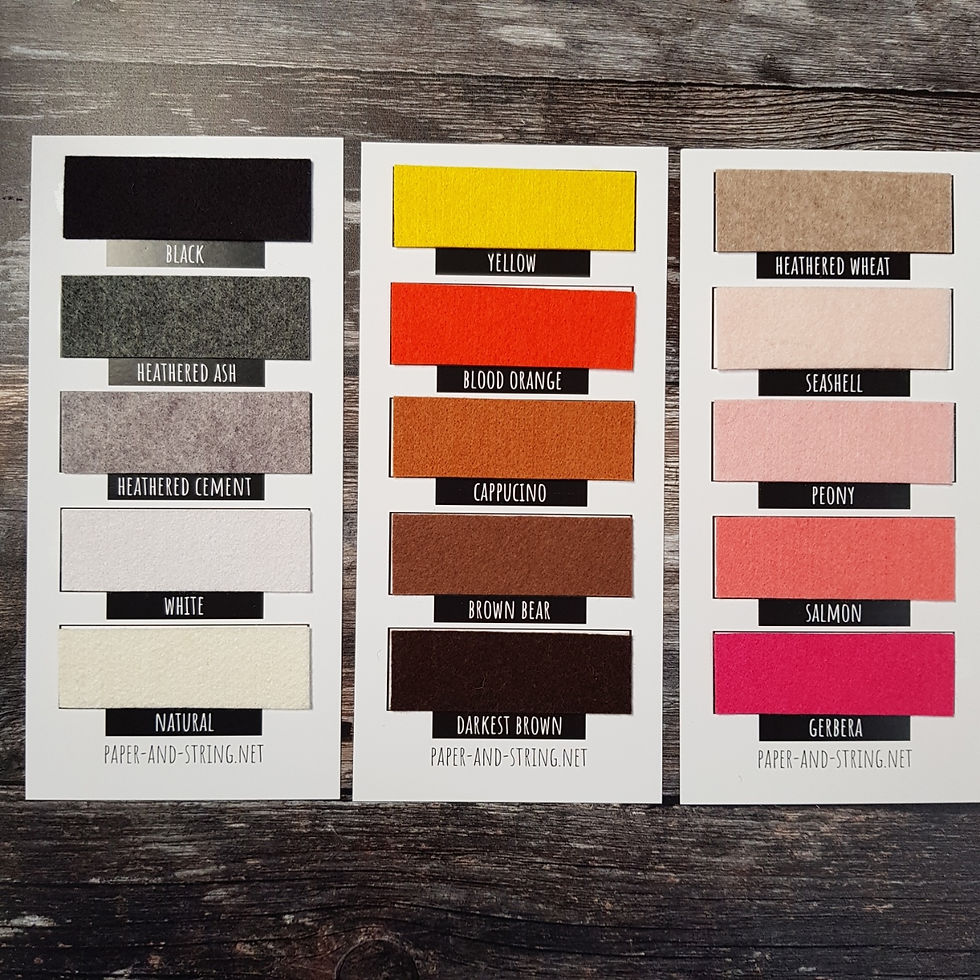 Thumbnail: Dense Felt 30% wool  :: Swatch Card