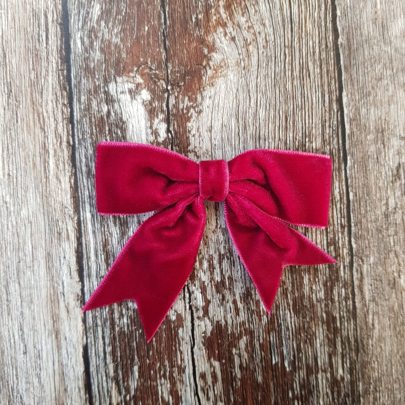 Ribbon Bow :: burgundy velvet