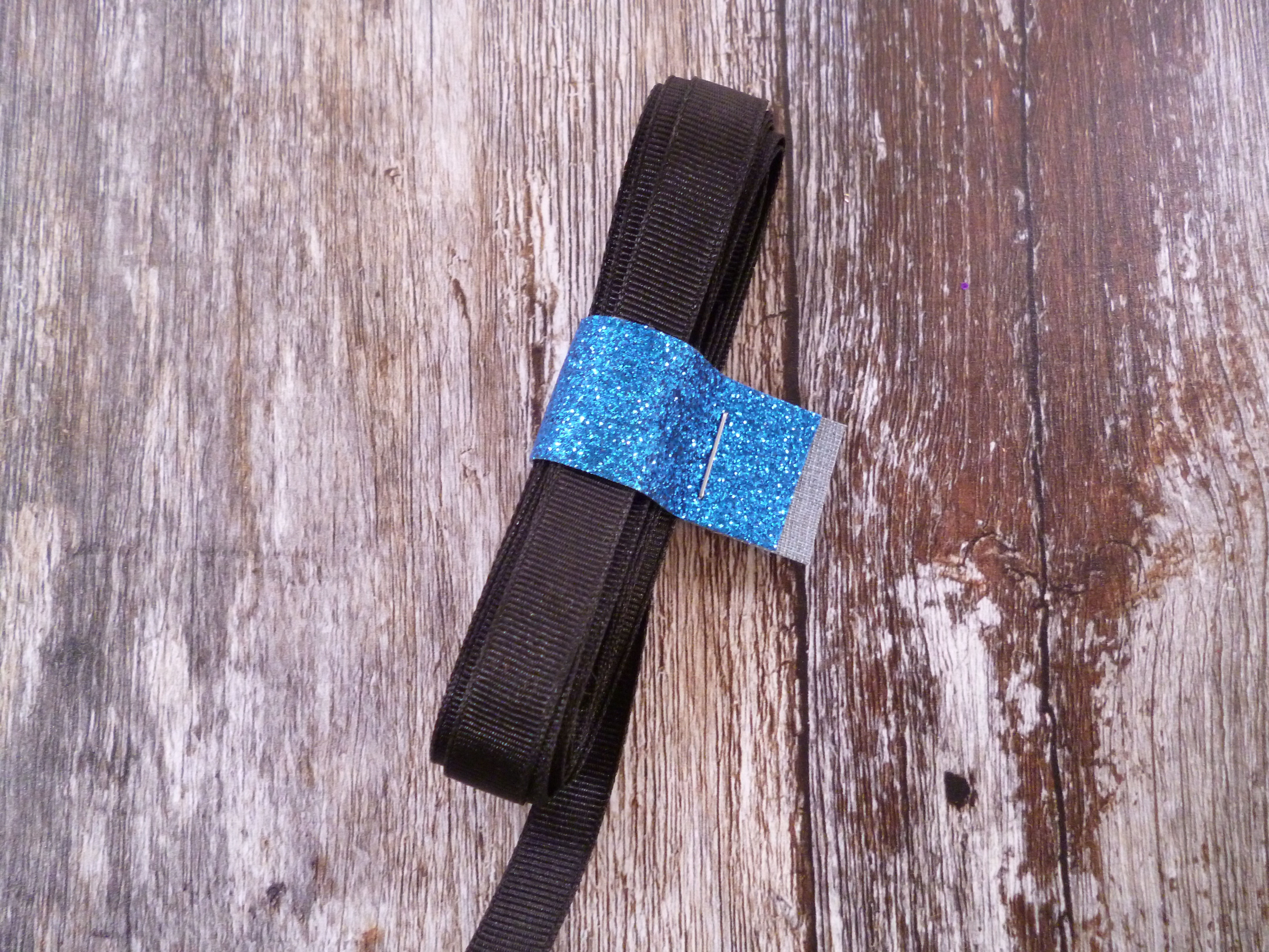 10mm grosgrain black - remnants - 4m bundle