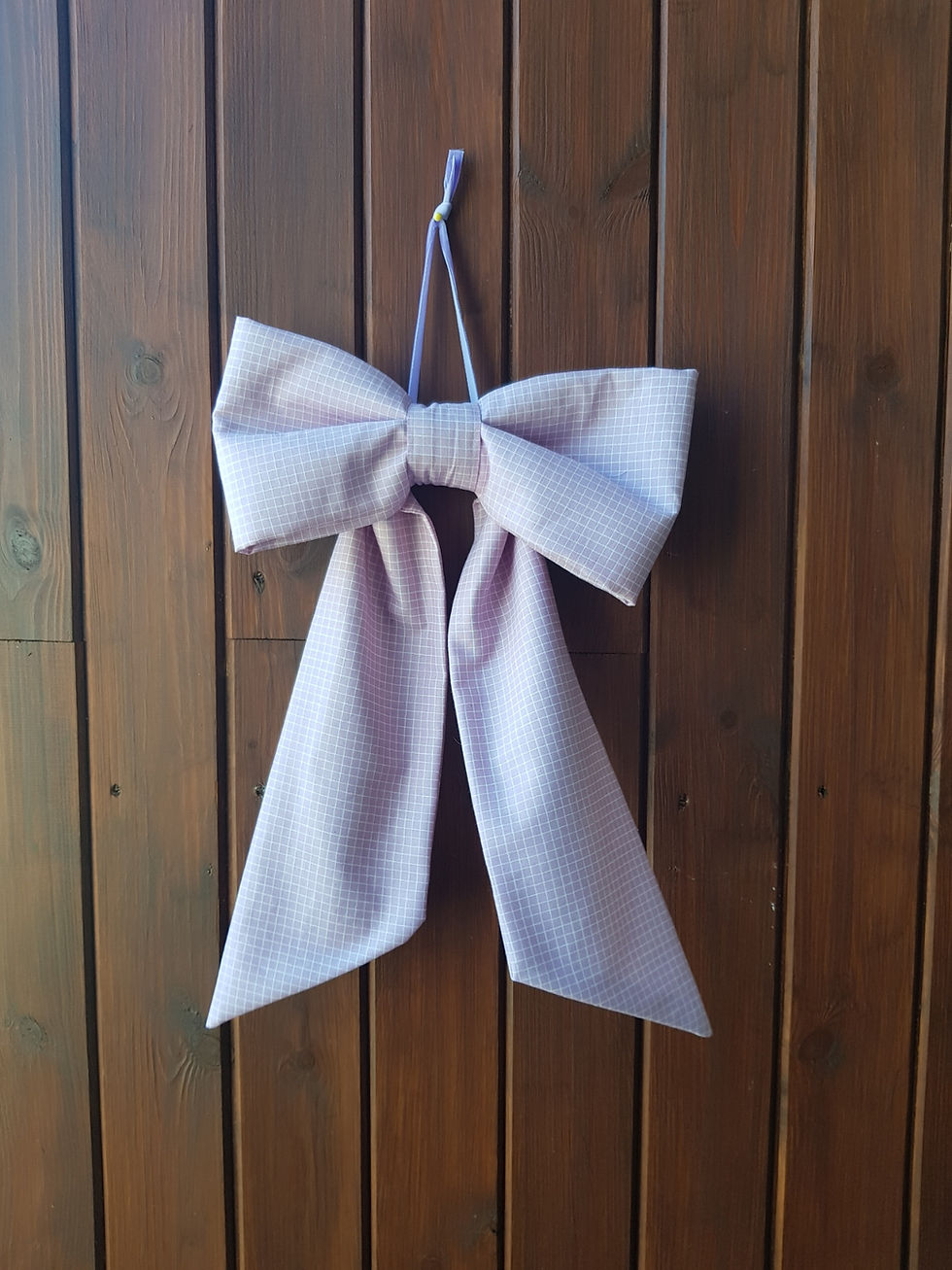 Thumbnail: Fabric Bow Kit :: Lilac Grid