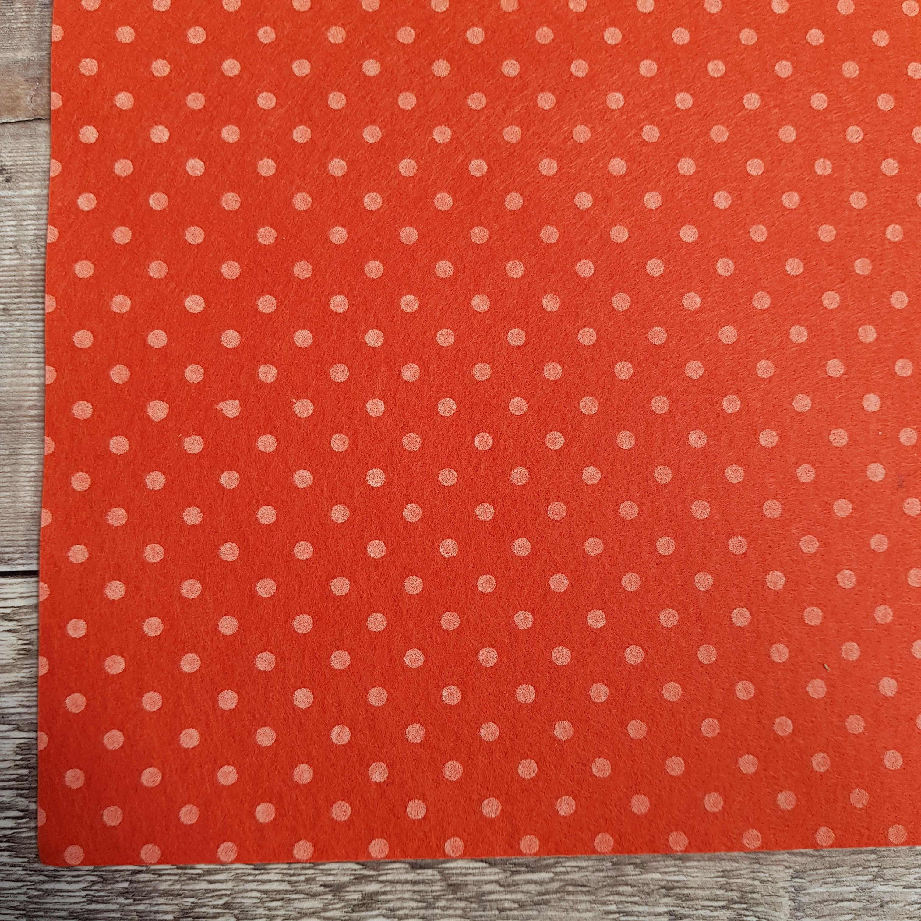 Orange : Polka Dot Felt