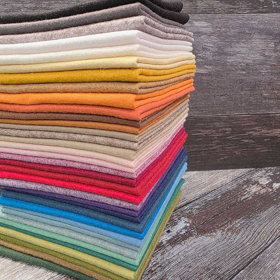 30% wool felt rainbows