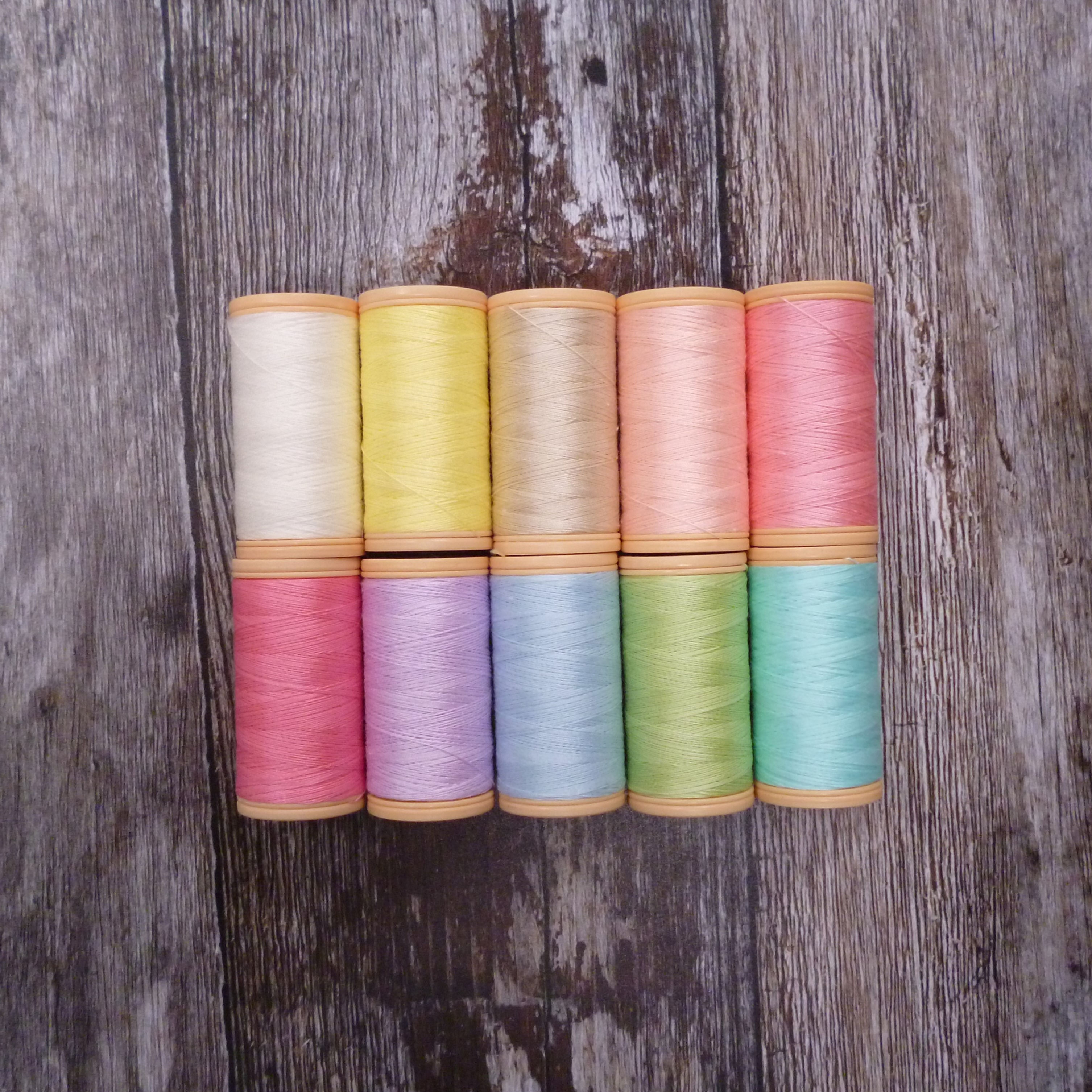 Pastel Collection :: 10x Coats cotton sewing threads