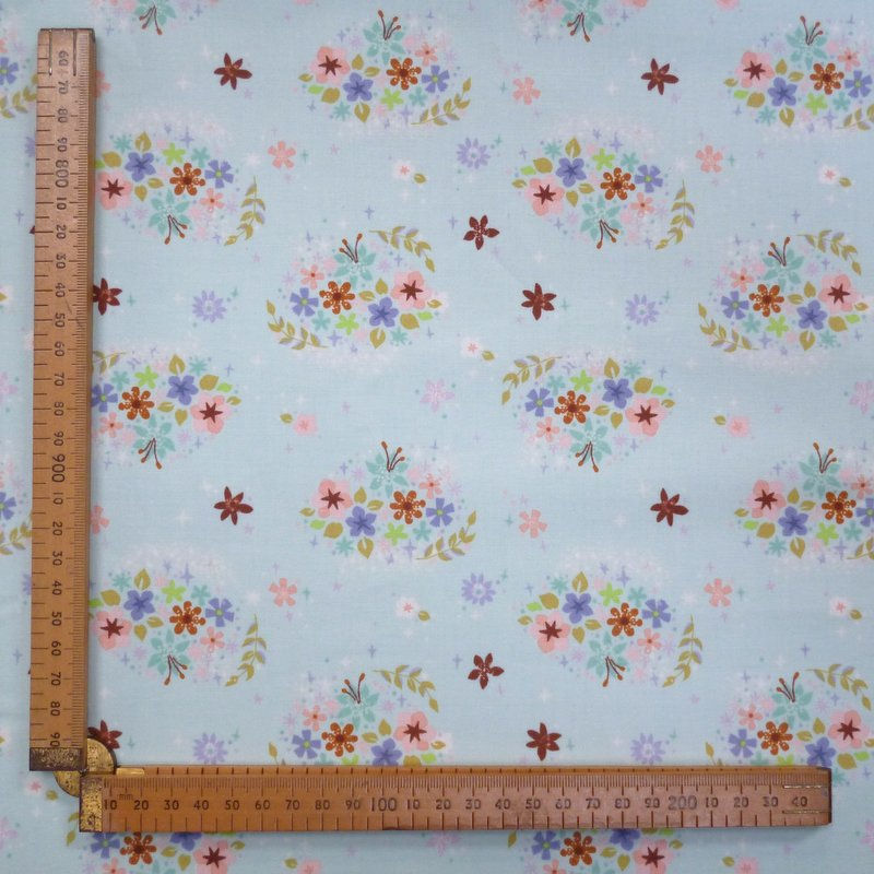 Thumbnail: Fabric Felt :: Neverland Flowers :: Mint on Natural