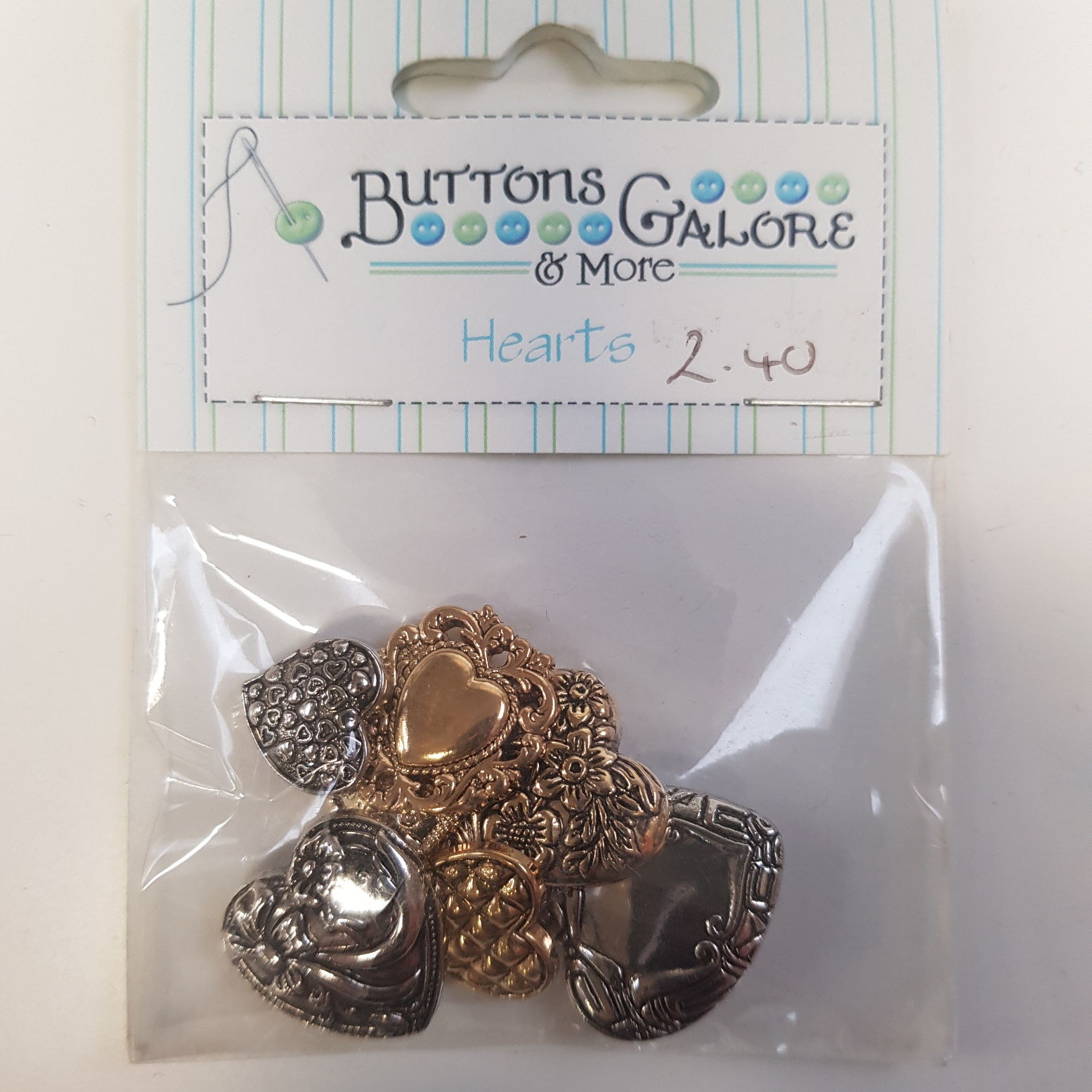 SALE Buttons Galore Button Packs :: Fancy Hearts