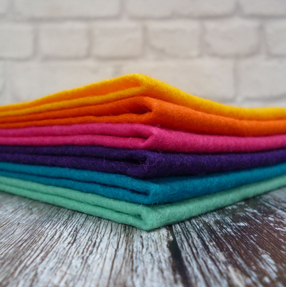 DISCO :: 6 piece felt colour pack