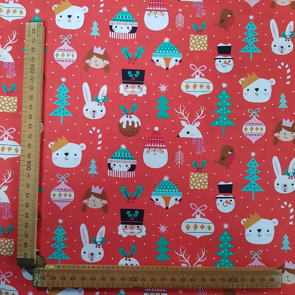 Thumbnail: Fabric Felt :: Wonderful Christmas Time ::  Characters on White