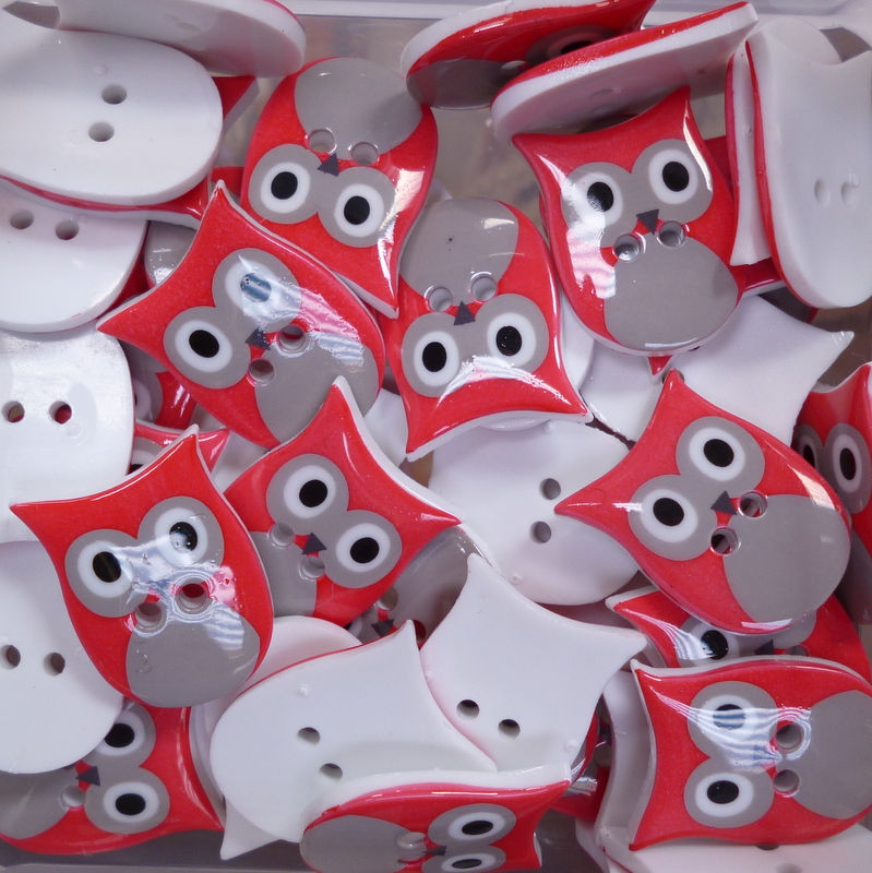 Thumbnail: Fancy Owl Button