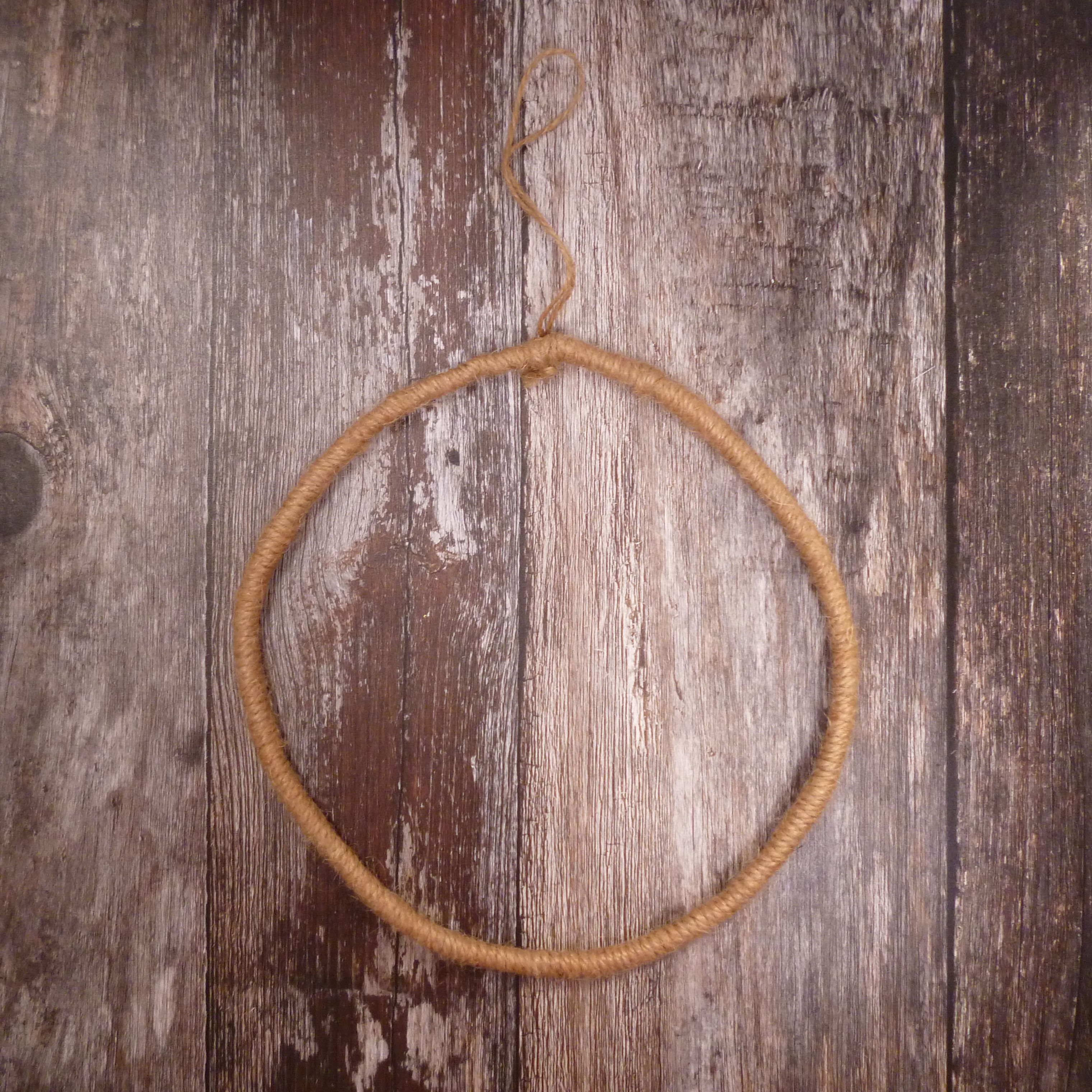 jute wrapped hoop :: 19cm