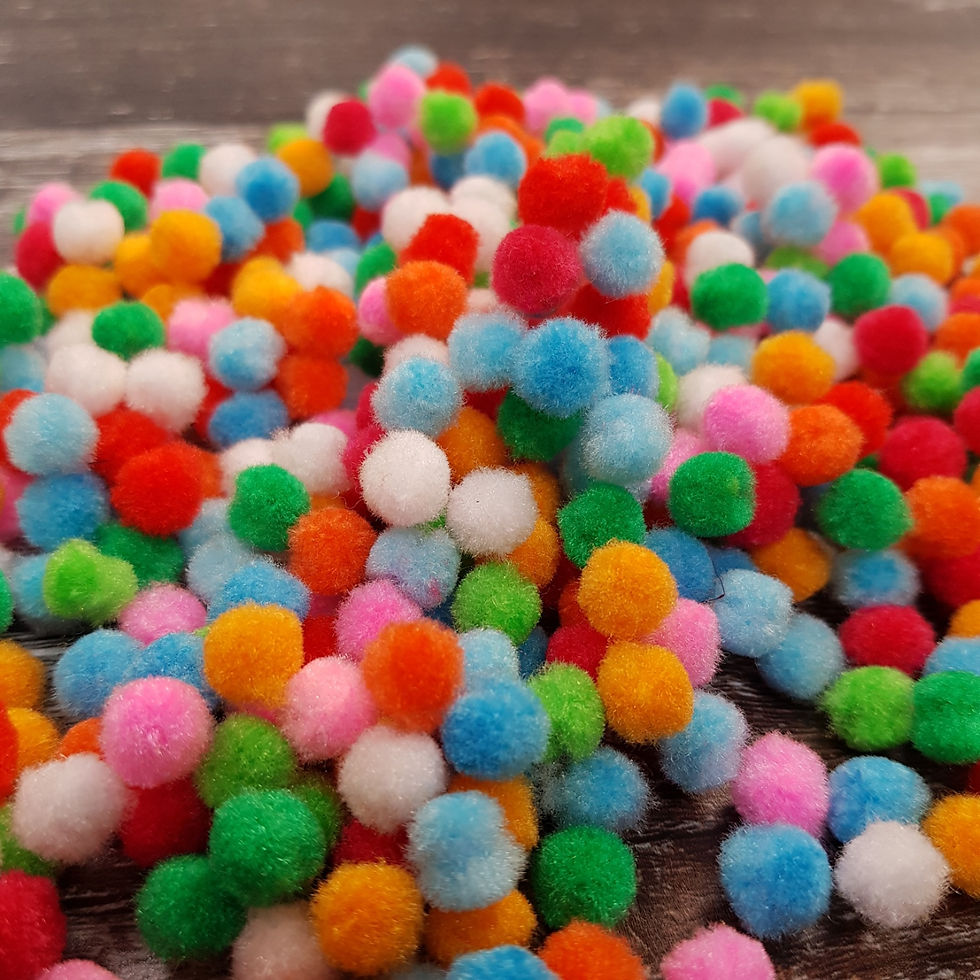 Thumbnail: 9mm  pom poms :: Big Bulk Bag