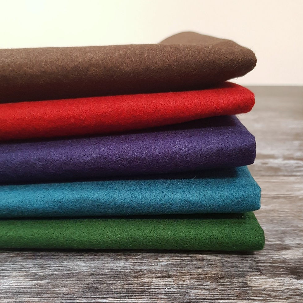 Dense Felt 30% wool :: 12" square pack :: Dark