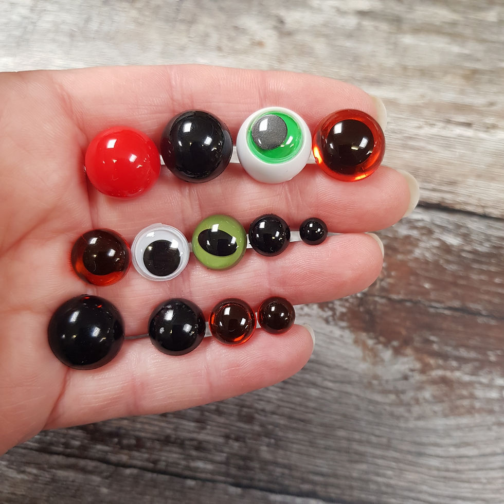 Thumbnail: 7.5mm safety eyes AMBER