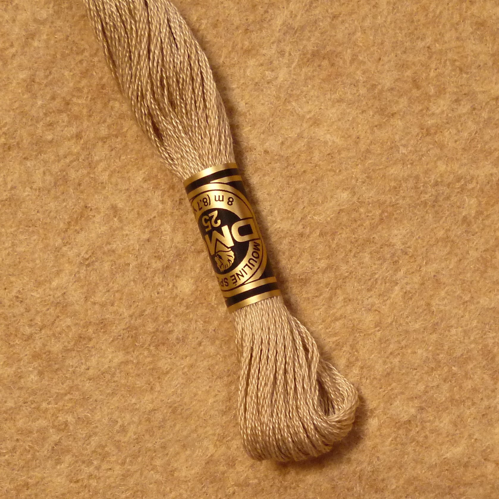 372 Dijon Mustard :: DMC Mouline Embroidery Thread :: Heathered Felt