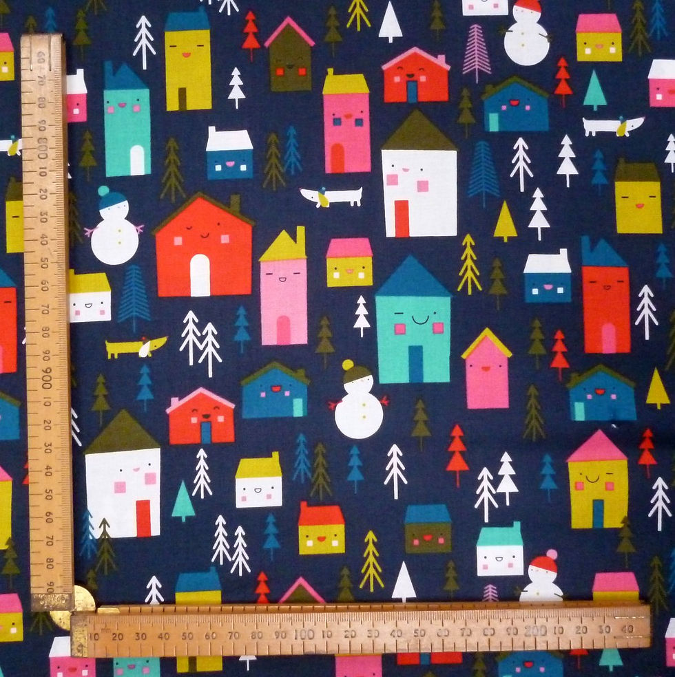 Thumbnail: FQ SALE Fabric :: Merry and Bright :: Happy Town