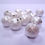 Thumbnail: SALE Silver glitter beads (each)