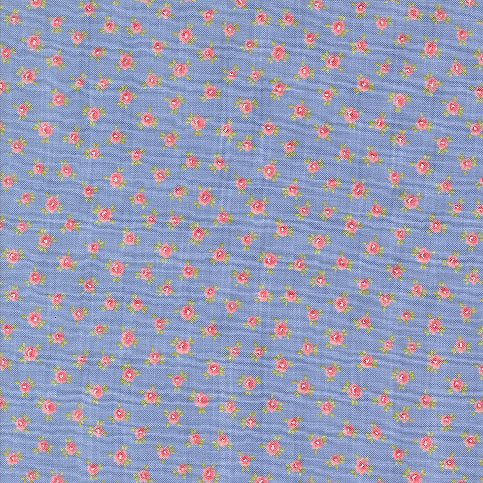 Fabric :: Memory Lane :: Tiny Roses Denim