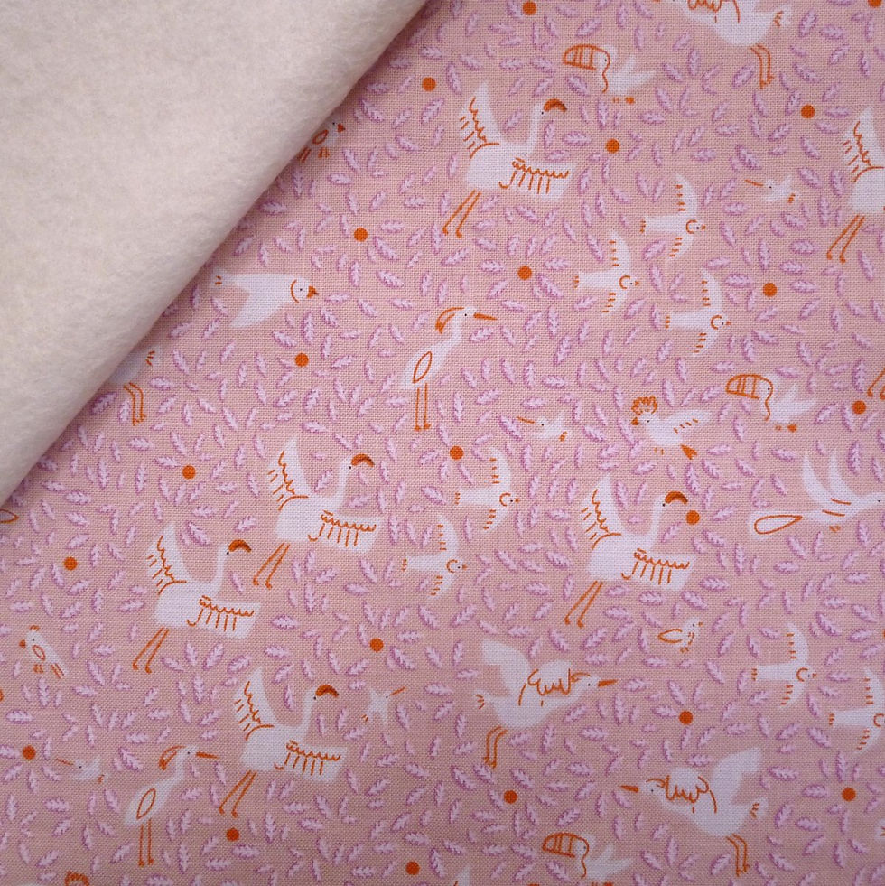 LAST FEW Fabric Felt :: Under The Canopy :: Birds on Natural