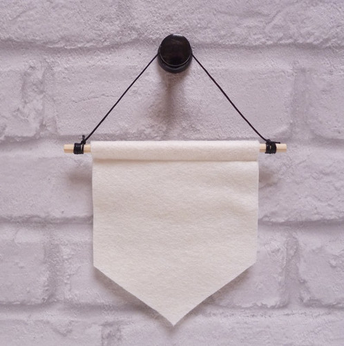 MINI Handmade banner :: felt :: natural | paper-and-string