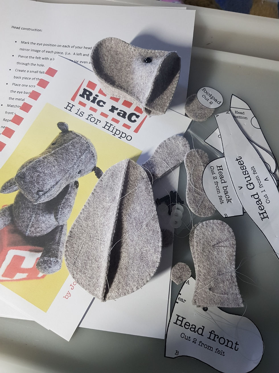 Thumbnail: H is for Hippo Kit & Pattern