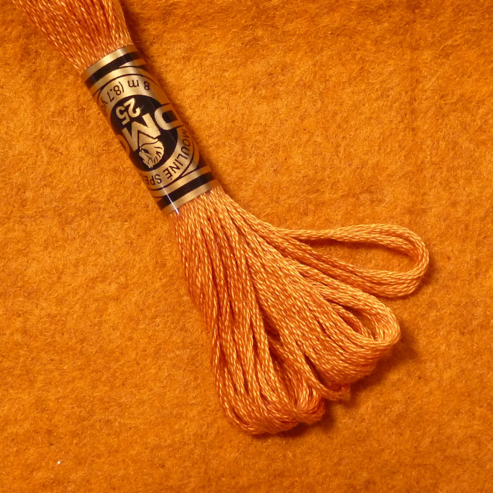 976 Marmalade :: DMC Mouline Embroidery Thread :: Heathered Felt
