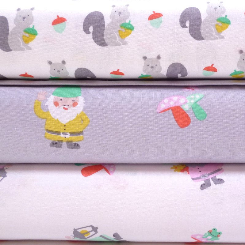 Thumbnail: Fabric :: The Gnomes :: Sprout the Gnome (white)