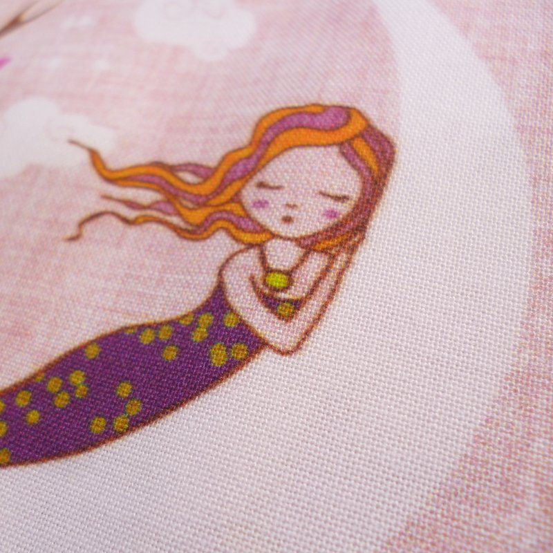Thumbnail: SALE  Artisan Fabric Felt :: Mermaid Moon on Natural